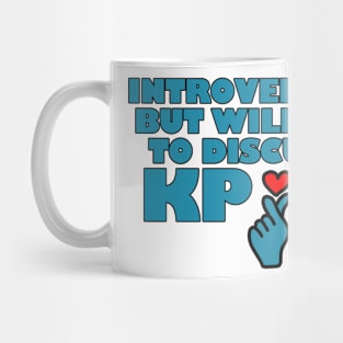 Willing to Discuss Kpop Heart Mug